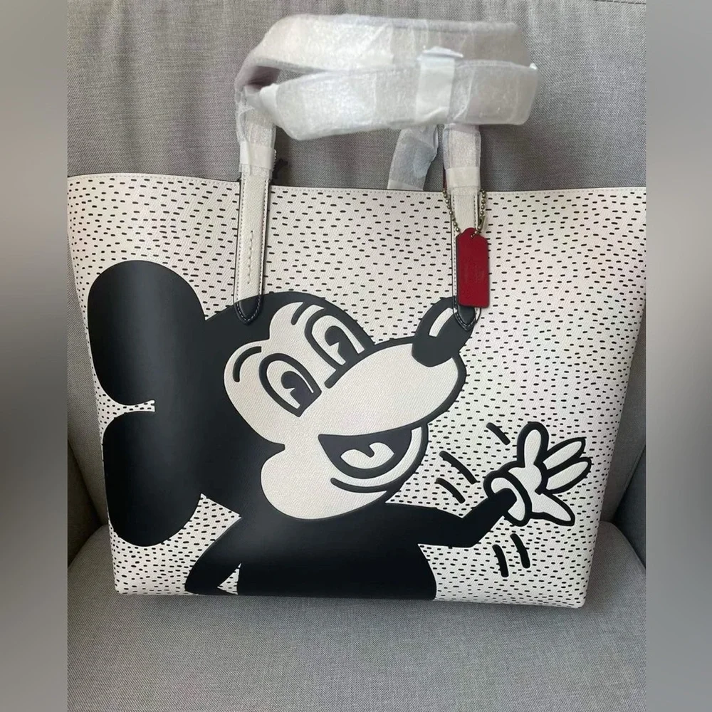 Coach Disney Mickey Mouse X Keith Haring Tote, C0895 - Picture 3 of 8